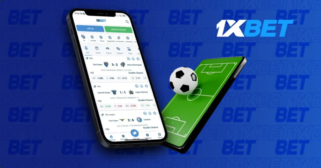 Mobile application for sports betting from 1xBet