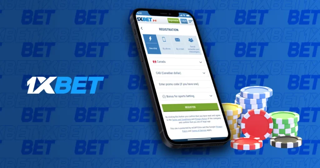 Registration at 1xBet through mobile app at 1xBet in Malaysia