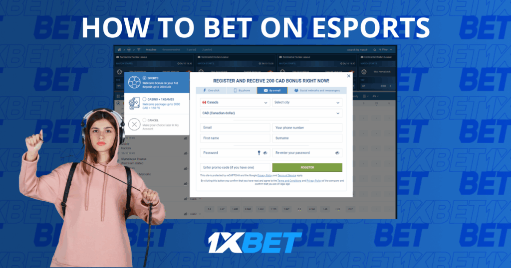 1xBet how to bet on eSports